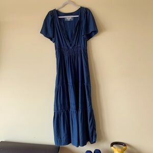 Denim maxi dress size medium